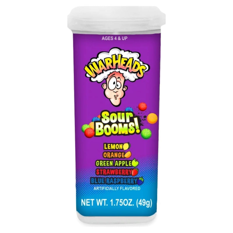 Warheads Sour Booms!, 49g sour fruit candies