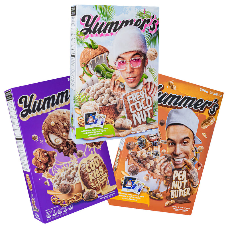 Confezione da 300g di cereali yummer&